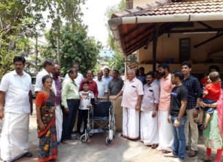 കല കുവൈറ്റ് കണ്ണൂർ ജില്ലയിൽ വീൽ ചെയറുകൾ വിതരണം ചെയ്തു