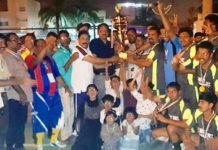 പി.എം.ഹനീഫ് മെമ്മോറിയൽ കെ.എം.സി.സി.ഫുട്ബോൾ; -മങ്കട ജേതാക്കൾ, വണ്ടൂർ റണ്ണറപ്പ്-