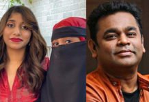 ബുർഖ ധരിക്കുന്നത് മകളുടെ സ്വാതന്ത്ര്യം: ഖദീജയെ പിന്തുണച്ച് എ.ആർ.റഹ്മാൻ