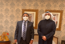 അംബാസിഡർ സിബി ജോർജ് കുവൈത്ത് ആരോഗ്യ മന്ത്രി ഡോ. ബാസൽ അൽ സബയുമായി കൂടിക്കാഴ്ച നടത്തി