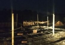 സിനിമാ സെറ്റ് തീവെച്ചു നശിപ്പിച്ചു