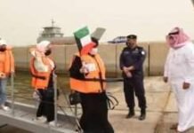 മോശം കാലാവസ്ഥയെ തുടർന്ന് ഫൈലാക്ക ദ്വീപിൽ കുടുങ്ങിയ 140 പേരെ കോസ്റ്റ് ഗാർഡ് തിരികെയെത്തിച്ചു