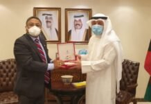 കുവൈത്തിലെ ഇന്ത്യൻ അംബാസിഡർ സിബി ജോർജ് കുവൈത്ത് വിദേശകാര്യ സഹമന്ത്രിയുമായി കൂടിക്കാഴ്ച നടത്തി