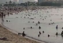 അവധിദിനങ്ങളിൽ ജനസമുദ്രമായി മാറി കുവൈത്തിലെ ബീച്ചുകൾ