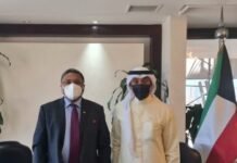 ഇന്ത്യൻ അംബാസഡർ സിബി ജോർജ് കുവൈത്ത് വിദേശകാര്യസഹമന്ത്രിയുമായി കൂടിക്കാഴ്ച നടത്തി