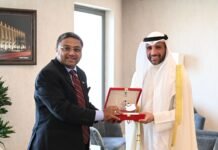 അംബാസിഡർ സിബി ജോർജ് കുവൈത്ത് ദേശീയ അസംബ്ലി സ്പീക്കറുമായി കൂടിക്കാഴ്ച നടത്തി