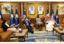 അംബാസഡർ സിബി ജോർജ്ജ് കുവൈത്ത് ആഭ്യന്തര മന്ത്രിയുമായി കൂടിക്കാഴ്ച നടത്തി