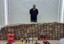 ദുബായിൽ 500 കിലോ കൊക്കെയിൻ പിടികൂടി