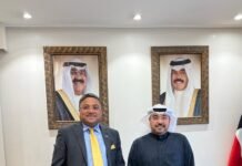 കുവൈത്തിലെ ഇന്ത്യൻ അംബാസഡർ സിബി ജോർജ്ജ് കോൺസുലേറ്റ് കാര്യങ്ങളുടെ അസിസ്റ്റന്റ് വിദേശകാര്യ മന്ത്രിയുമായി കൂടിക്കാഴ്ച നടത്തി