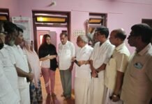 ഉക്രെയിനിൽ നിന്നും നാട്ടിലെത്തിയ മെഡിക്കൽ വിദ്യാർത്ഥിനി ആയിശത്ത് ഷിബ് ലയെ പ്രൊഫ. എ.പി. അബ്ദുൾ വഹാബ് സന്ദർശിച്ചു