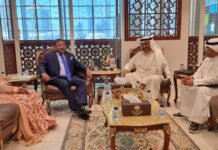 അംബാസഡർ സിബി ജോർജ് കുവൈത്ത് വാണിജ്യ-വ്യവസായ മന്ത്രിയുമായി കൂടിക്കാഴ്ച നടത്തി