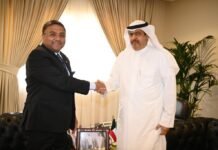 അംബാസഡർ സിബി ജോർജ് ഹവല്ലി ഗവർണറുമായി കൂടിക്കാഴ്ച നടത്തി