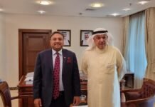 അംബാസഡർ സിബി ജോർജ് കുവൈത്തിലെ അസിസ്റ്റന്റ് വിദേശകാര്യ മന്ത്രിയുമായി കൂടിക്കാഴ്ച നടത്തി