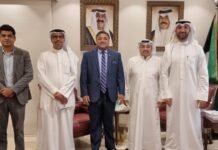 അംബാസഡർ സിബി ജോർജ് കുവൈത്ത് വിദേശകാര്യ സഹമന്ത്രിയുമായി കൂടിക്കാഴ്ച നടത്തി