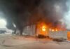 അബ്ദാലി കാർഷിക മേഖലയിൽ രണ്ട് ഗോഡൗണുകളിൽ തീപിടുത്തം