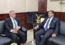 അംബാസഡർ സിബി ജോർജ് കുവൈത്തിലെ പബ്ലിക് അതോറിറ്റി ഫോർ ഇൻഡസ്ട്രി ഡയറക്ടർ ജനറലുമായി കൂടിക്കാഴ്ച നടത്തി