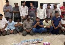 സാൽമിയയിൽ ചൂതാട്ടം നടത്തിയതിന് അറസ്റ്റിലായ 18 പ്രവാസികളെ നാടുകടത്തും