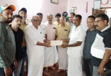 കുവൈത്ത് കെഎംസിസി നാട്ടുകാരനൊരു കൈത്താങ്ങ് പദ്ധതി പ്രകാരം സഹായം നൽകി