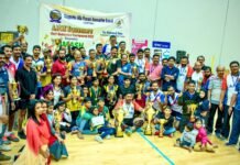 അജ്പാക് ട്രാവൻകൂർ നെടുമുടി വേണു സ്മാരക ഷട്ടിൽ ടൂർണമെൻറ് ആവേശഭരിതമായി.