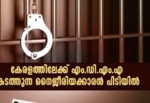 ലഹരി മാഫിയയുടെ മുഖ്യ കണ്ണിയായ നൈജീരിയൻ പൗരൻ പിടിയിലായി