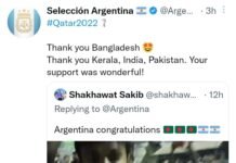 ലോകകപ്പ് ജയത്തിന് ശേഷം കേരളത്തിനും ഇന്ത്യയ്ക്കും നന്ദി അറിയിച്ച് അർജന്റീന ഫുട്ബോൾ ടീം