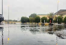 റോഡിൽ വെള്ളക്കെട്ടിന് സാധ്യതയുള്ളതിനാൽ ജാഗ്രത പാലിക്കണമെന്ന് അധികൃതർ