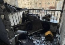 ജിലീബ് അൽ ഷുയൂഖിൽ ആറ് നില കെട്ടിടത്തിൽ തീപ്പിടുത്തം