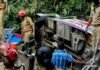 ശബരിമല തീര്ഥാടകര് സഞ്ചരിച്ച ബസ് അപകടത്തിൽപ്പെട്ടു