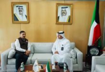 ഇന്ത്യൻ അംബാസഡർ കുവൈത്ത് എണ്ണ മന്ത്രാലയം അണ്ടർ സെക്രട്ടറിയുമായി കൂടിക്കാഴ്ച നടത്തി