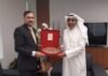 അംബാസഡർ ഡോ ആദർശ് സ്വൈക കുവൈത്ത് മുനിസിപ്പൽ, കമ്മ്യൂണിക്കേഷൻ കാര്യ സഹമന്ത്രിയുമായി കൂടിക്കാഴ്ച നടത്തി