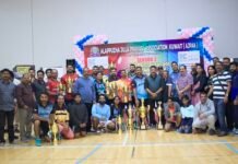 അജപാക്ക് ട്രാവൻകൂർ ട്രോഫി ബാഡ്മിൻറൺ ടൂർണമെന്റ് ആവേശകരമായി.