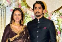 സിനിമാതാരങ്ങളായ സിദ്ധാർഥും അദിതി റാവുവും വിവാഹിതരായതായി റിപ്പോർട്ട്