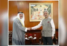 ഇന്ത്യയിലെ കുവൈത്ത് അംബാസഡറും വിദേശകാര്യ മന്ത്രി എസ്. ജയ്ശങ്കറും കൂടിക്കാഴ്ച നടത്തി