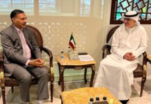 കുവൈത്ത് വാണിജ്യ വ്യവസായ മന്ത്രിയുമായി കൂടിക്കാഴ്ച നടത്തി ഇന്ത്യൻ അംബാസിഡർ