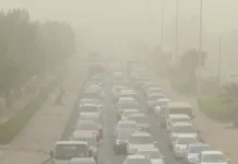 പൊടിക്കാറ്റ്: ദൃശ്യപരത കുറയുന്നു