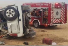 അൽ സാൽമി റോഡിലുണ്ടായ അപകടത്തിൽ അഞ്ച് പേർക്ക് പരിക്ക്