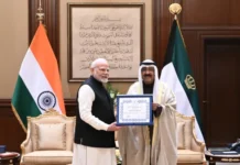 കുവൈത്തിന്റെ പരമോന്നത ബഹുമതിയായ ‘ദ ഓർഡർ ഓഫ് മുബാറക് അൽ കബീർ’ പ്രധാനമന്ത്രി ഏറ്റുവാങ്ങി