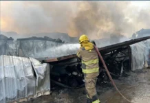 അംഗാര ഗോഡൗണിൽ തീപിടുത്തം