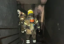 അംഘാര വെയർഹൗസിൽ തീപിടുത്തം