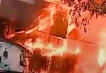 കോഴിക്കോട് പുതിയ സ്റ്റാൻഡിൽ വസ്ത്ര വ്യാപാര കേന്ദ്രത്തിൽ വൻ തീപിടിത്തം