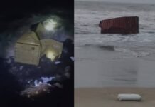 തിരുവനന്തപുരം തീരത്ത് മുങ്ങിയ കപ്പലിന്റെ കണ്ടെയ്നറുകൾ