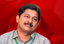 എൽഡിഎഫ് സ്ഥാനാർത്ഥിയായി പ്രഖ്യാപിച്ച ശേഷം എം സ്വരാജ് നിലമ്പൂരിലെത്തി