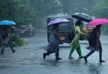 കേരളത്തിൽ അതിതീവ്ര മഴയ്ക്കും ശക്തമായ കാറ്റിനും സാധ്യത; 2 ജില്ലകളിൽ റെഡ് അലർട്ട്