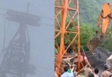 ഗുജറാത്തില് നിര്മാണ പ്രവര്ത്തനത്തിനിടെ റോപ്വേ തകര്ന്ന് വീണു; ആറ് പേര്ക്ക് ദാരുണാന്ത്യം