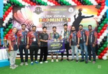 ആവേശമായി യുഎസ്കെ ഓപ്പൺ ബാഡ്മിന്റൺ ടൂർണമെന്റ് സംഘടിപ്പിച്ചു