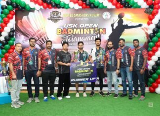 ആവേശമായി യുഎസ്കെ ഓപ്പൺ ബാഡ്മിന്റൺ ടൂർണമെന്റ് സംഘടിപ്പിച്ചു