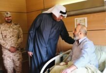 ഡ്രോൺ ആക്രമണത്തിൽ ഇരയായയാളെ പ്രതിരോധ മന്ത്രി ആശുപത്രിയിൽ സന്ദർശിച്ചു