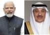 കുവൈത്ത് കിരീടവകാശിയുമായി സംസാരിച്ച് നരേന്ദ്ര മോദി