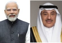 കുവൈത്ത് കിരീടവകാശിയുമായി സംസാരിച്ച് നരേന്ദ്ര മോദി